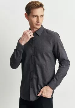 AC&CO / ALTINYILDIZ CLASSICS SLIM FIT PAINTED YARN - Overhemd